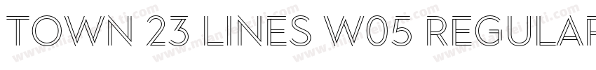 Town 23 Lines W05 Regular Outer字体转换
